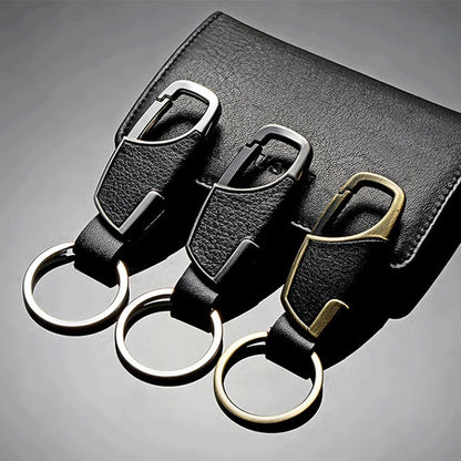 EleganceLink Leather Keychain